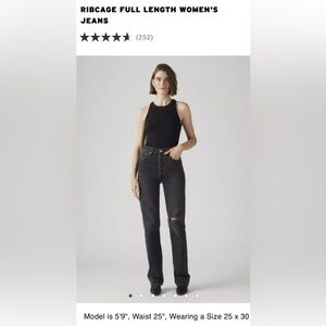 NWT Levi's Rib Cage Straight Women’s - High Rise 27x32
